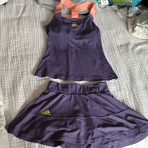 Adidas Purple and Gold Tennis Set heat Ready Mesh